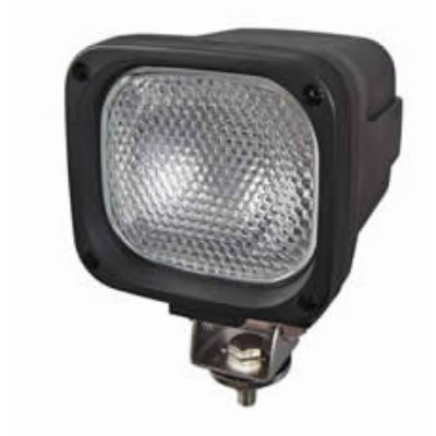 Durite 0-538-53 Square Work Lamp - Black, 12/24V 35W Xenon Bulb, IP65 PN: 0-538-53